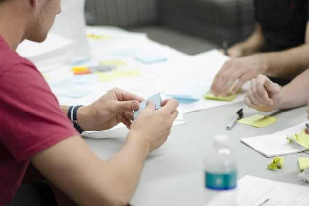 People work in the office